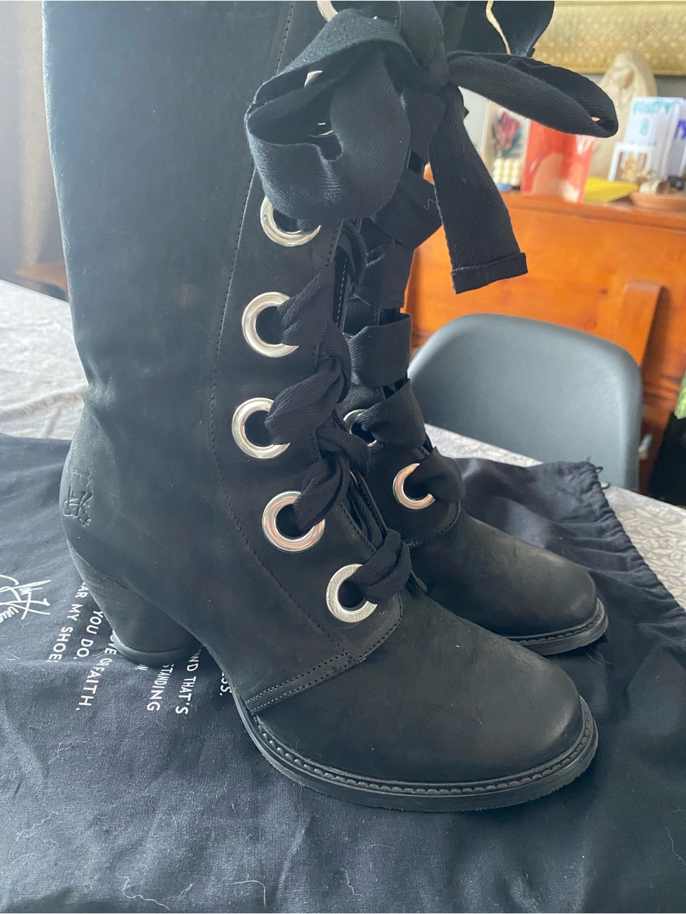 Brand new black Fluevog Adanacs